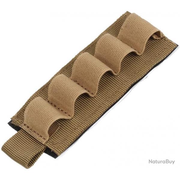 Cartouchire velcro 5 munitions calibre 16 - kaki - livraison gratuite