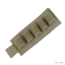 CARTOUCHIÈRE VELCRO 5 MUNITIONS CALIBRE 16 - VERT - LIVRAISON GRATUITE