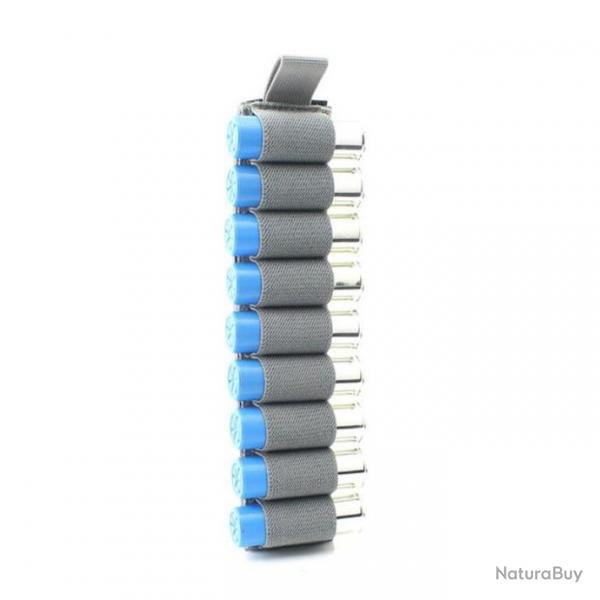 Cartouchire velcro 9 munitions calibre 12 - gris - livraison gratuite
