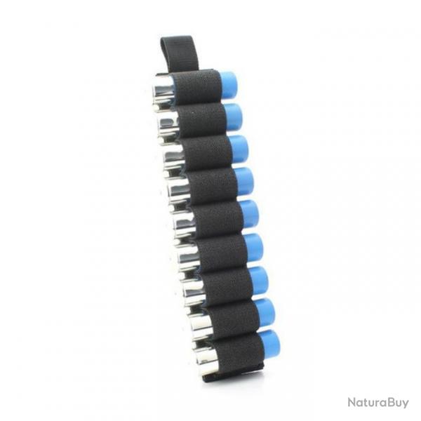 Cartouchire velcro 9 munitions calibre 12 - noir - livraison gratuite