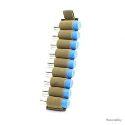CARTOUCHIÈRE VELCRO 9 MUNITIONS CALIBRE 12 - KAKI - LIVRAISON GRATUITE