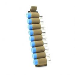 Cartouchière velcro 9 munitions calibre 12 - kaki - livraison gratuite