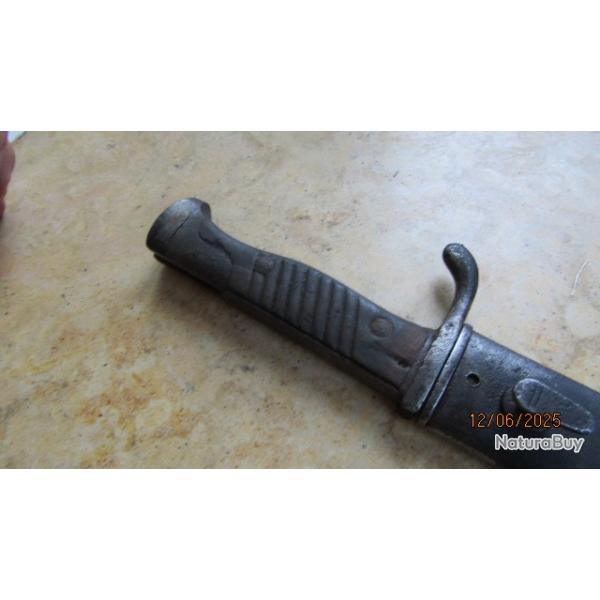 baionnette fusil mauser G98 ww1 premire guerre 1916 2 type Solingen E&FHORSTER fourreau abim ct