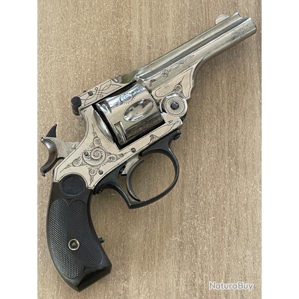 REVOLVER  BRISURE MANUFACTURE D'ARMES DE ST ETIENNE ENTIREMENT GRAV, ETAT EXCEPTIONNEL