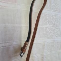 sangle de paquetage  EN CUIR,    Allemande WW2 en reproduction   A25
