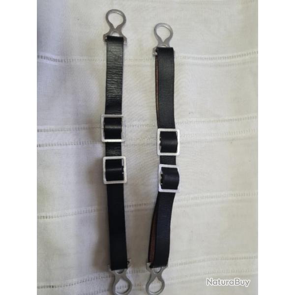 Lot de 2 Jugulaires FER de casque Allemand a pointe WW1  en reproduction   A25.2