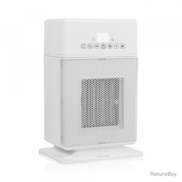 Chauffage et humidificateur minuterie 12h 1800W 19,8x15,5x30,5cm