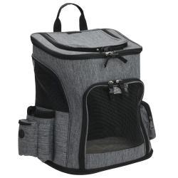 Sac à dos pour animaux 32,5 x 25 x 40 cm gris