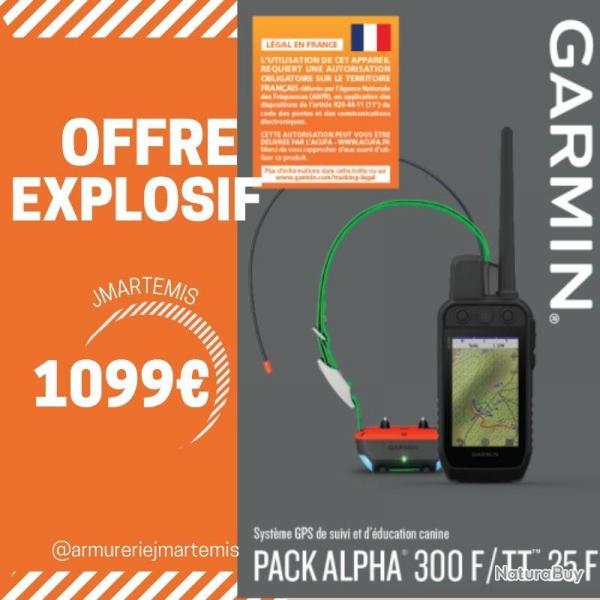 OFFRE LIMITEE Garmin Alpha 300F TT25F + 1 an ACUFA - Pack officiel France avec licence incluse