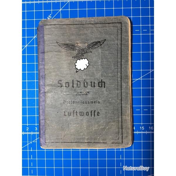 Soldbuch Luftwaffe numro 21 Officier