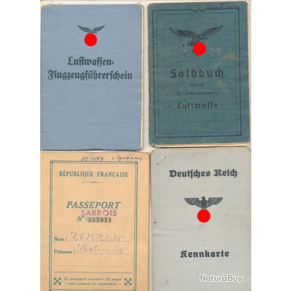 Soldbuch Luftwaffe numro 24 Pilote
