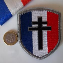 écusson collection croix Lorraine drapeau France insigne tissu
