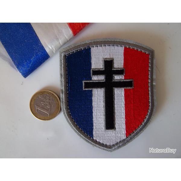 cusson collection croix Lorraine drapeau France insigne tissu