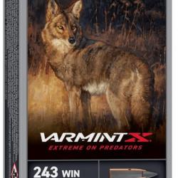 Munitions WINCHESTER varmint X cal.243win 65gr 4.2g par 20