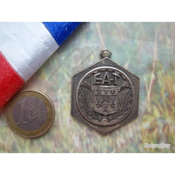 mdaille militaire vintage cole d'application du train Tours