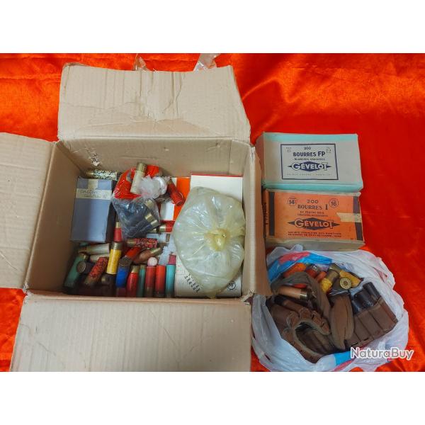 Lot outils de rechargement + munition calibre 12 enchre a 1 euro