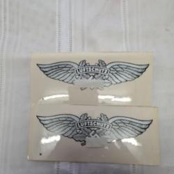 2 Autocollants pour casque Allemand WW2 Luftschutz  A25