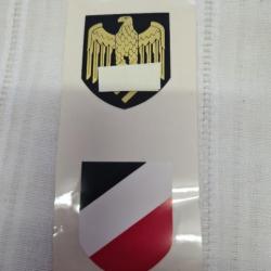 1 Autocollant pour casque Allemand WW2  A25.4