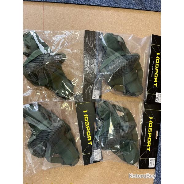 Enchre 1 lot de 4 masques protection paint Ball airsoft