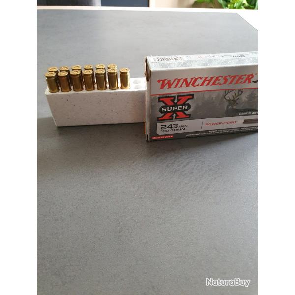 Cartouches de calibre 243 winchester