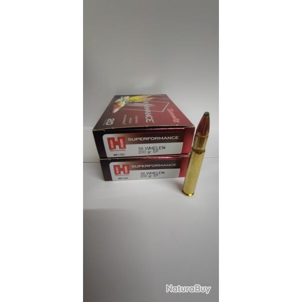 * PROMO * 40 MUNITIONS HORNADY 35 WHELEN - 200GR - SP - NEUF