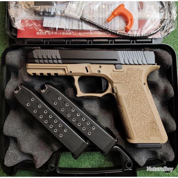 Pistolet semi-automatique POLYMER 80 - Modle PFS9 FDE - Calibre 9x19 - Mallette, 3 chargeurs (Occas