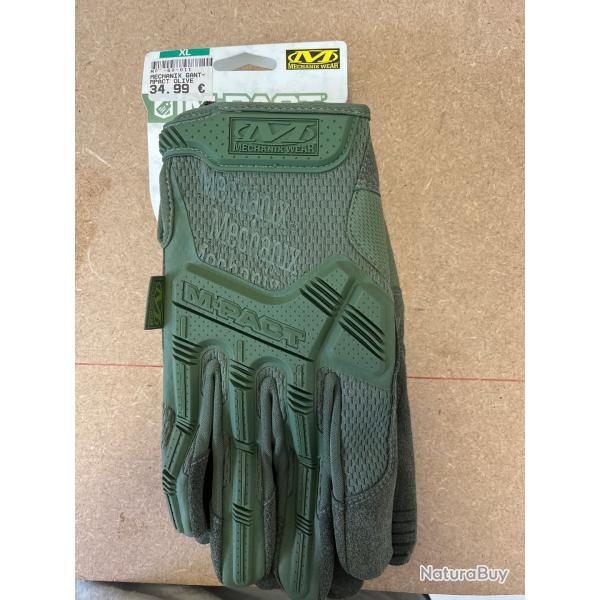 Enchre 1 gant mechanix Mpac olive taille L