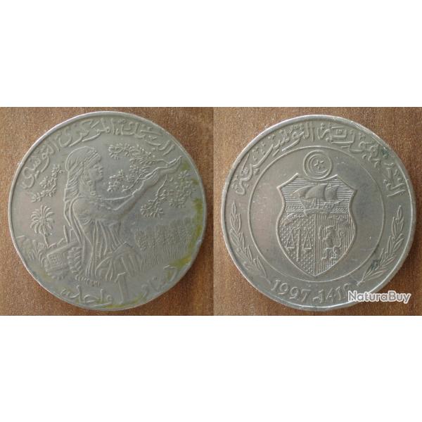 Tunisie 1 Dinar 1997 1418 Piece