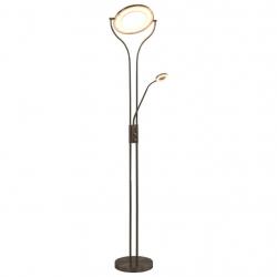 Lampadaire 18 W argenté 180 cm variable