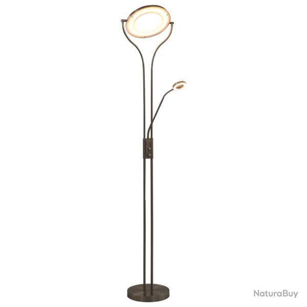 Lampadaire 18 W argent 180 cm variable