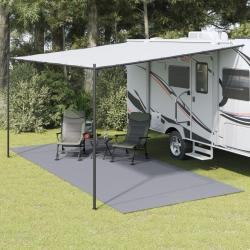 Tapis de tente gris clair 5,5x2,5 m