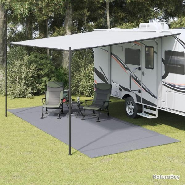 Tapis de tente gris clair 5,5x2,5 m