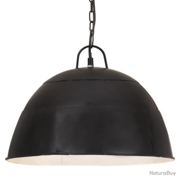 Lampe suspendue industrielle vintage 25 W Noir Rond 41 cm E27