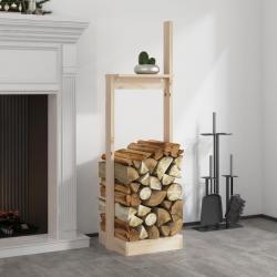 Porte-bûches 33,5x30x110 cm Bois massif de pin