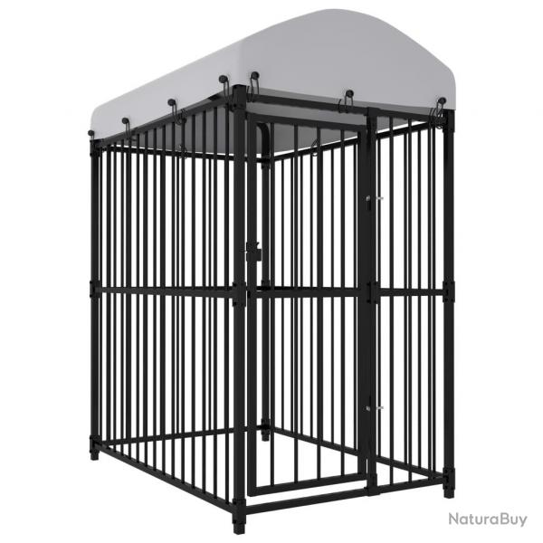 Chenil extrieur avec toit 150x100x175 cm