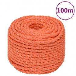 Corde de travail Orange 24 mm 100 m Polypropylène