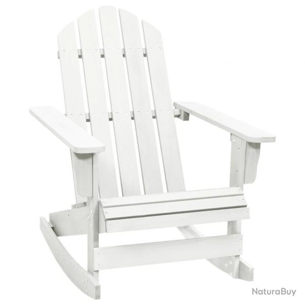 Chaise  bascule de jardin Bois Blanc