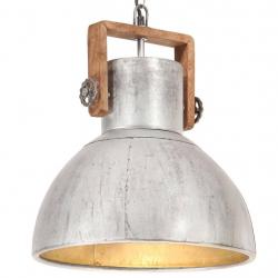 Lampe suspendue industrielle 25 W Argenté Rond 40 cm E27