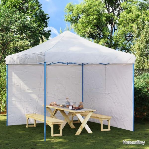Parois de tente de rception 2 pcs et fermeture clair PE Blanc
