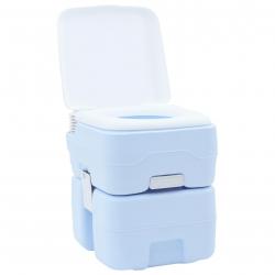 Lampe de Toilette Portable Bleue et Blanche en Plastique 20 L