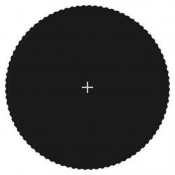 Tapis de saut Tissu Noir pour trampoline rond de 4,57 m