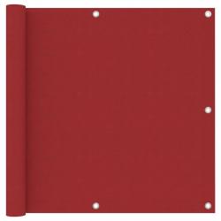 Écran de balcon Rouge 90x400 cm Tissu Oxford
