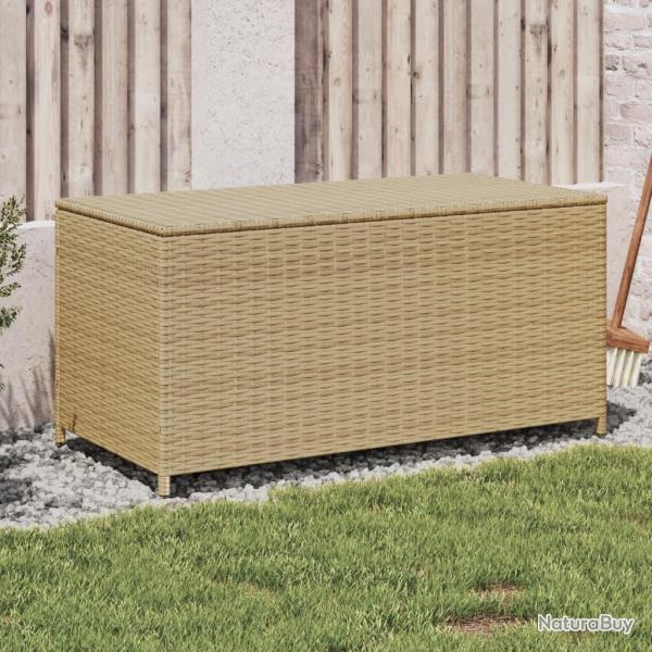 Bote de rangement de jardin mlange beige 190L rsine tresse
