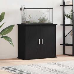 Support pour aquarium chêne noir 81x36x73 cm bois d'ingénierie