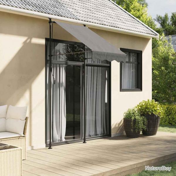 Auvent rtractable anthracite 100x150 m tissu et acier