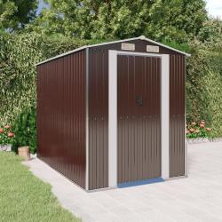 Abri de jardin Marron foncé 192x274x223 cm Acier galvanisé