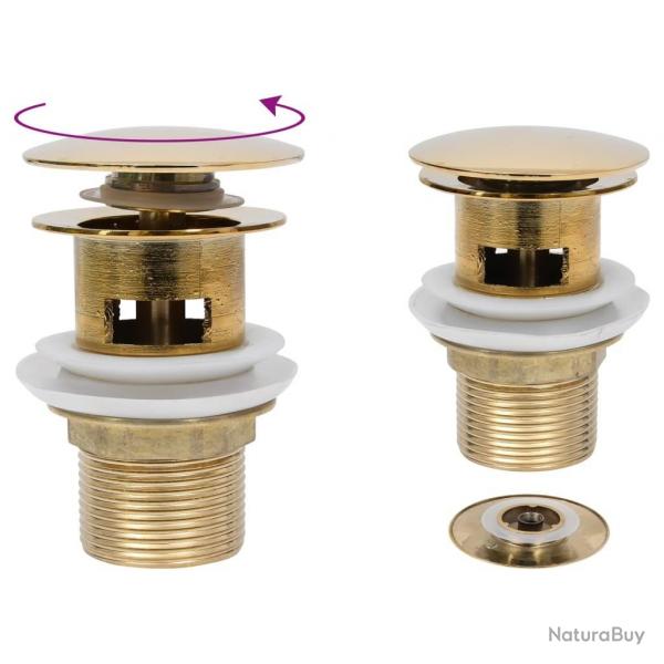 Drain  poussoir avec dbordement Dor 6,4x6,4x9,1 cm