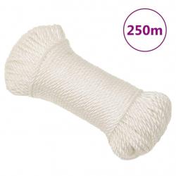 Corde de travail Blanc 3 mm 250 m polypropylène