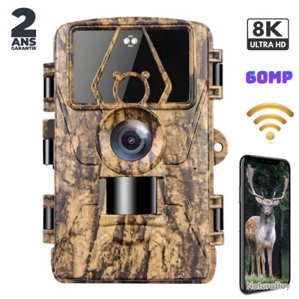 Camra de chasse 8K UHD - Carte 32 GO offerte - Livraison rapide et rapide