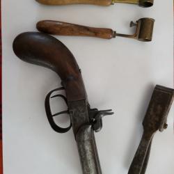 Pistolet coffre 2 canons